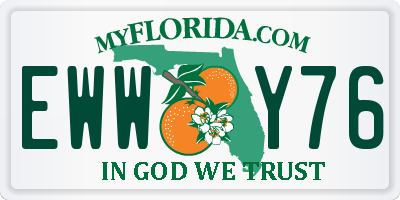 FL license plate EWWY76
