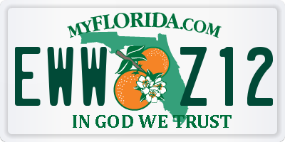 FL license plate EWWZ12