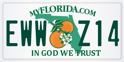 FL license plate EWWZ14