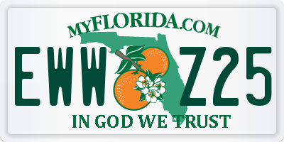 FL license plate EWWZ25