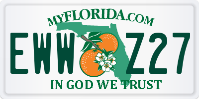 FL license plate EWWZ27