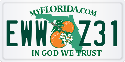 FL license plate EWWZ31