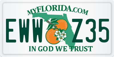 FL license plate EWWZ35