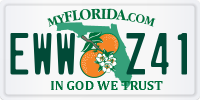 FL license plate EWWZ41