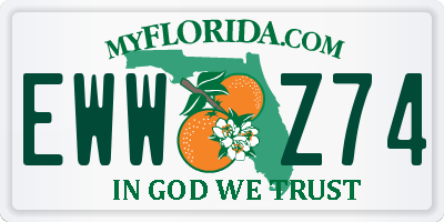 FL license plate EWWZ74