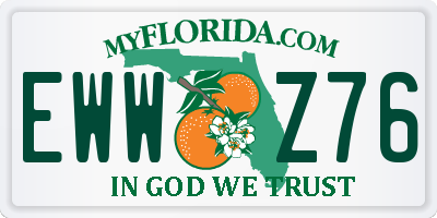 FL license plate EWWZ76
