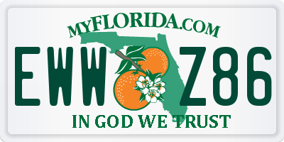 FL license plate EWWZ86