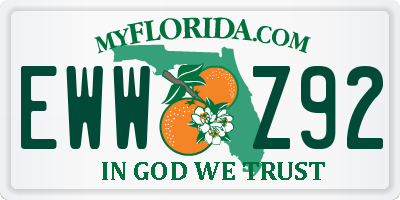 FL license plate EWWZ92