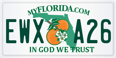 FL license plate EWXA26