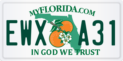 FL license plate EWXA31