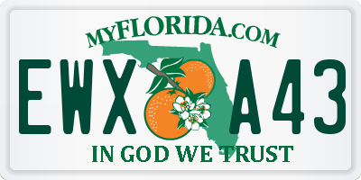 FL license plate EWXA43