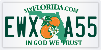 FL license plate EWXA55