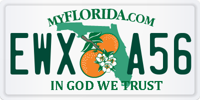 FL license plate EWXA56