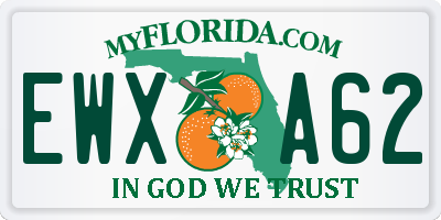FL license plate EWXA62