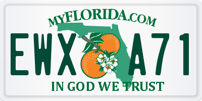 FL license plate EWXA71