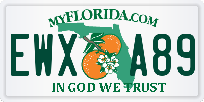 FL license plate EWXA89