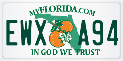 FL license plate EWXA94