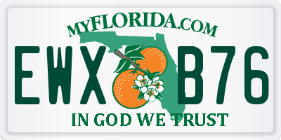 FL license plate EWXB76