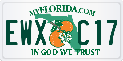 FL license plate EWXC17