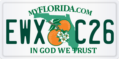 FL license plate EWXC26