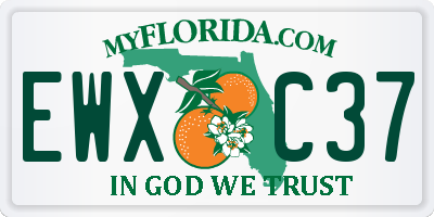 FL license plate EWXC37