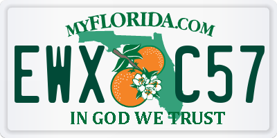 FL license plate EWXC57