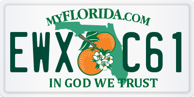 FL license plate EWXC61