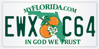 FL license plate EWXC64