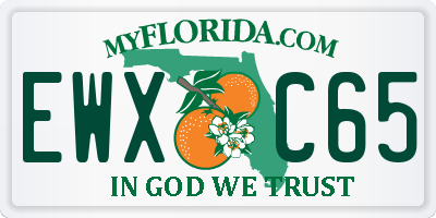 FL license plate EWXC65