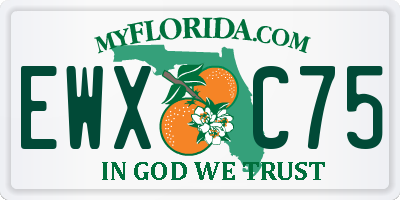 FL license plate EWXC75
