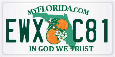 FL license plate EWXC81