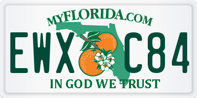 FL license plate EWXC84