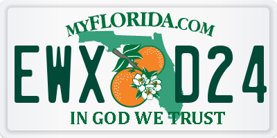 FL license plate EWXD24