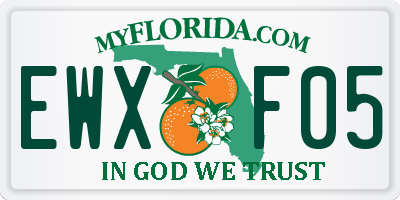 FL license plate EWXF05