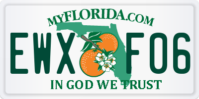 FL license plate EWXF06