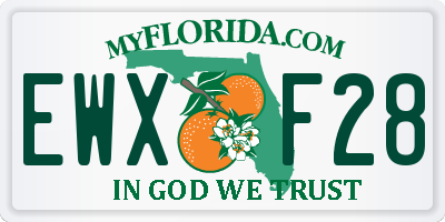 FL license plate EWXF28