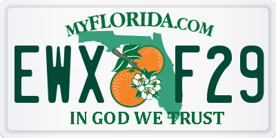 FL license plate EWXF29
