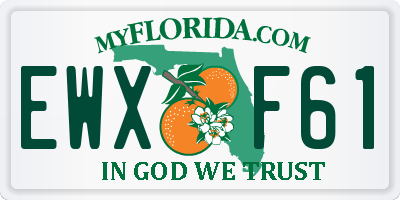 FL license plate EWXF61