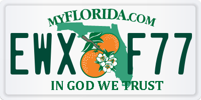 FL license plate EWXF77