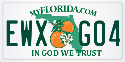 FL license plate EWXG04