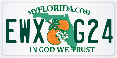 FL license plate EWXG24