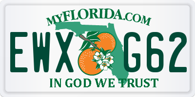 FL license plate EWXG62