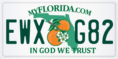 FL license plate EWXG82
