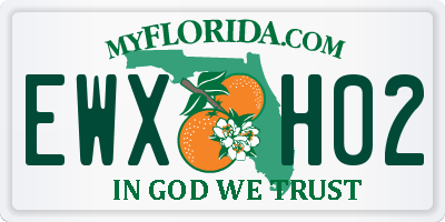 FL license plate EWXH02