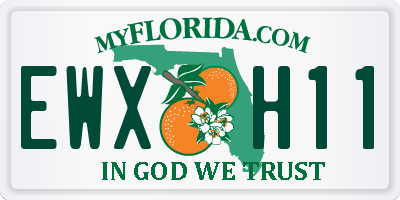 FL license plate EWXH11
