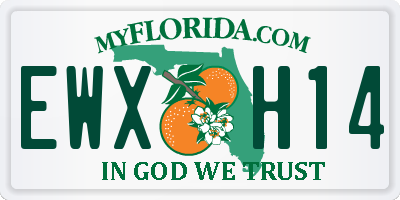 FL license plate EWXH14