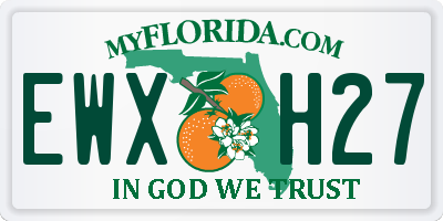 FL license plate EWXH27
