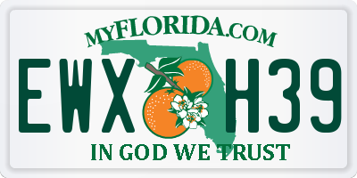 FL license plate EWXH39