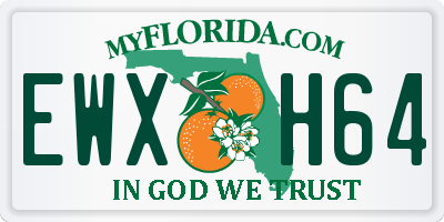 FL license plate EWXH64