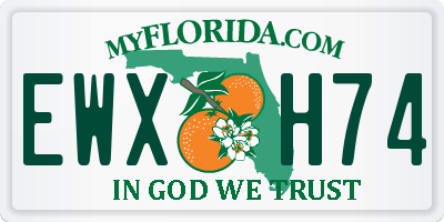 FL license plate EWXH74